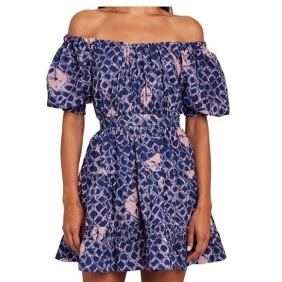 Ulla Johnson Dresses & Skirts - Ulla Johnson Tie Dye Off The Shoulder Dress Small